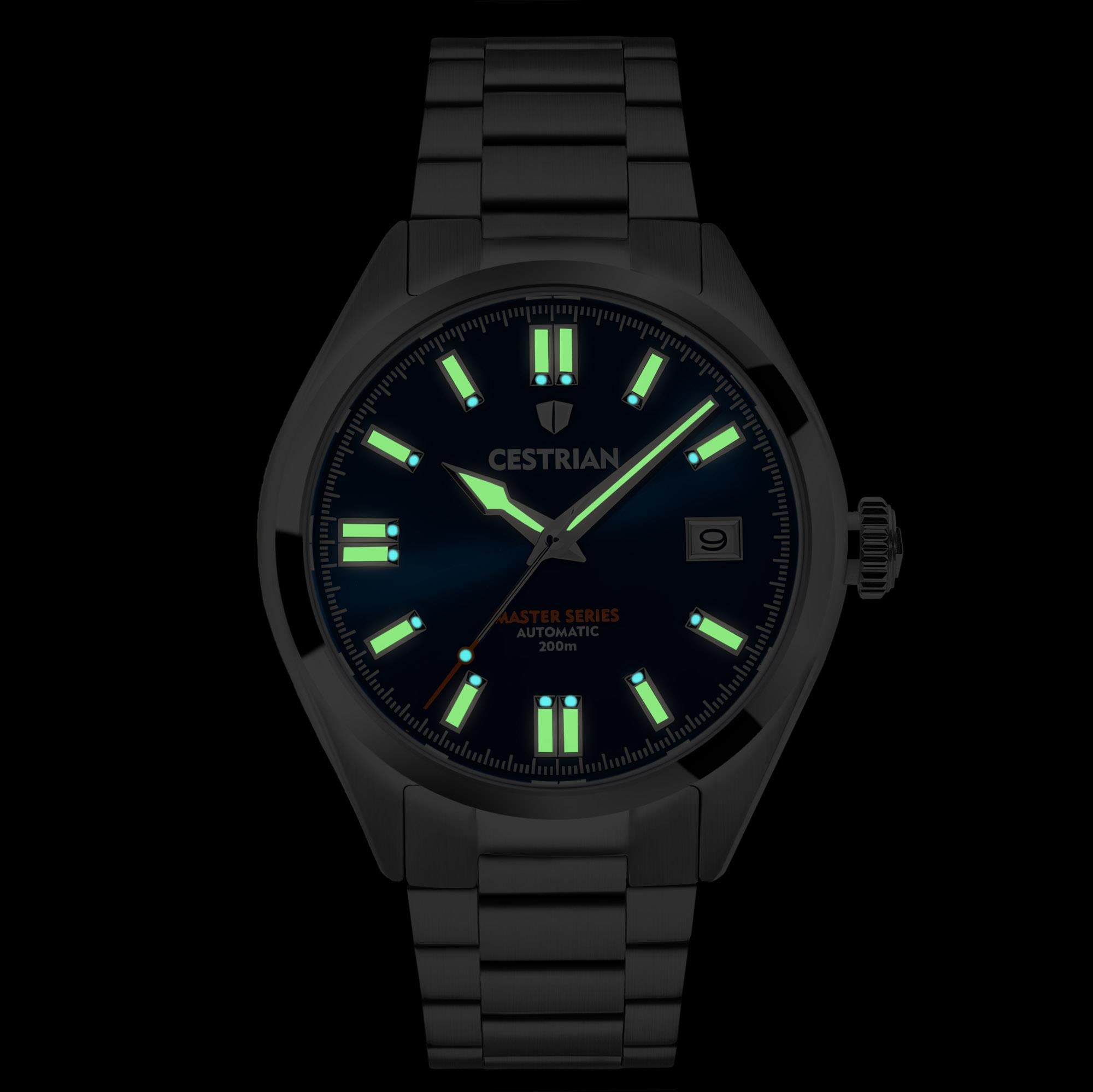 Cestrian Master Series Blue Dial Steel Bracelet Automatic Men's Watch CM211B0660V1