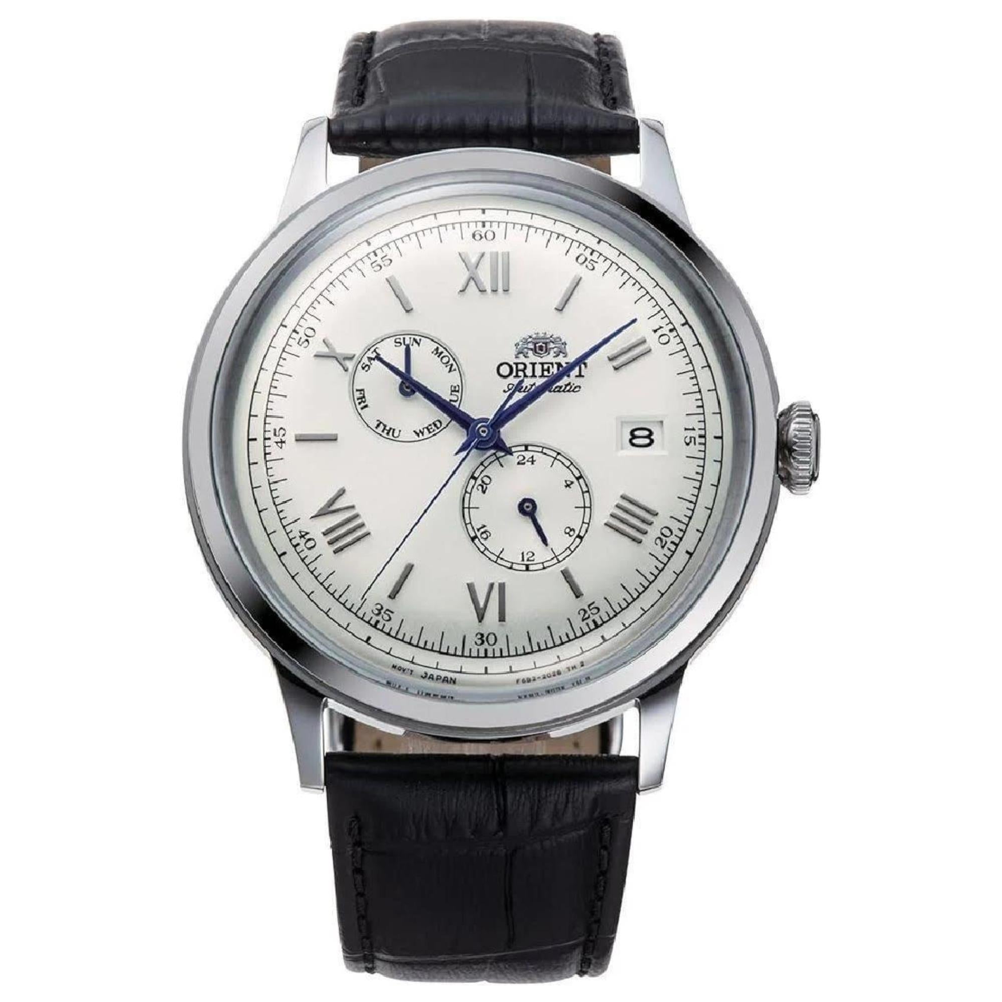 Orient Bambino Automatic Day-Date White Dial Men’s Watch RA-AK0701S10B