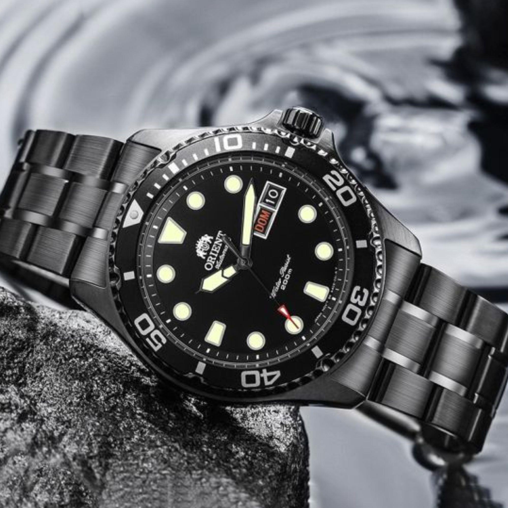 Orient Ray Raven II Automatic Black Dial Men’s Watch FAA02003B9