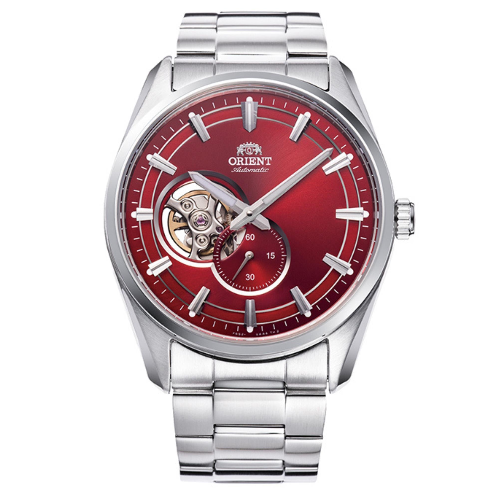 Orient Semi Skeleton Contemporary Red Dial Men’s Watch RA-AR0010R10B