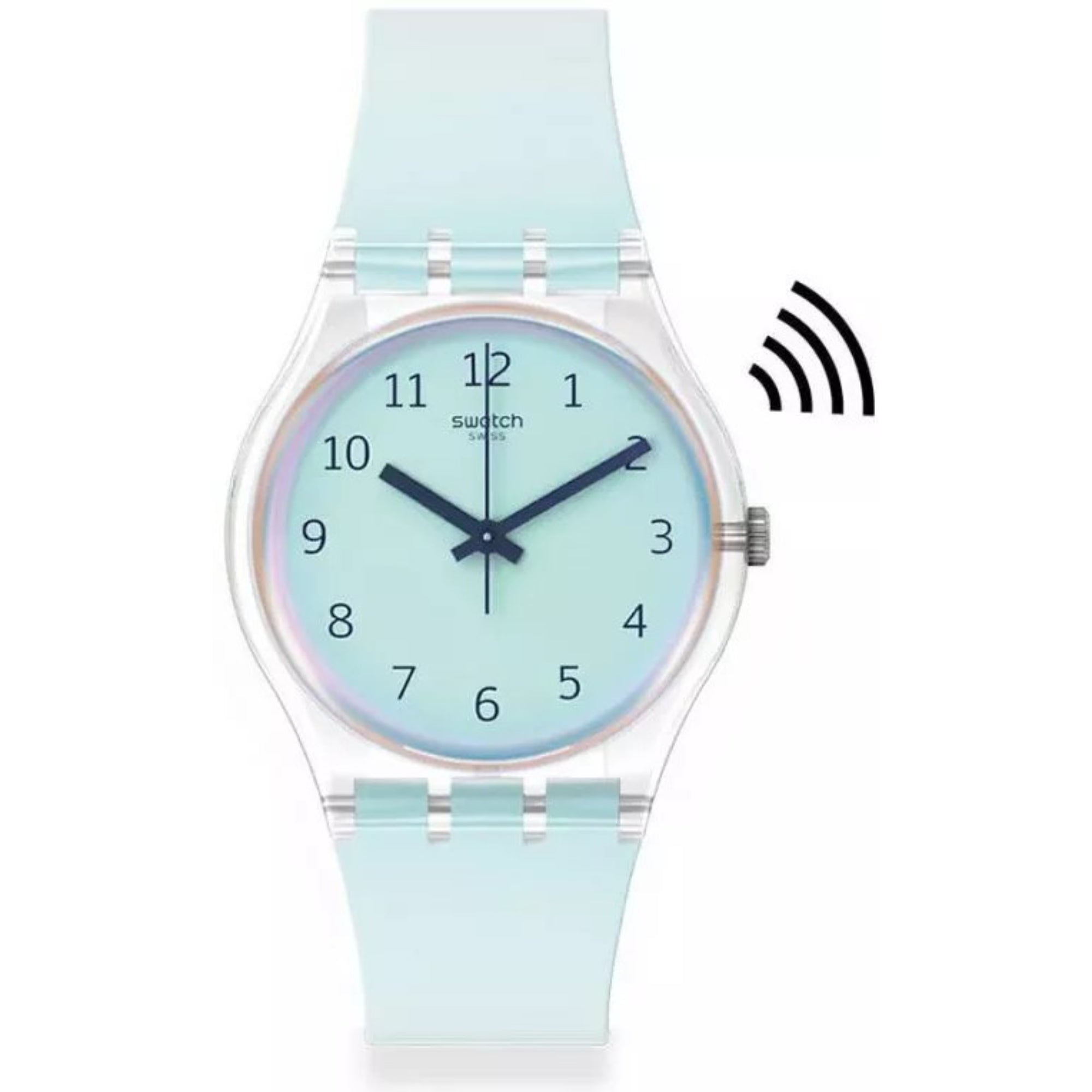 Swatch SwatchPay! Ultraciel Pay! Quartz White Dial Silicone Strap Unisex Watch SO28K110-5300
