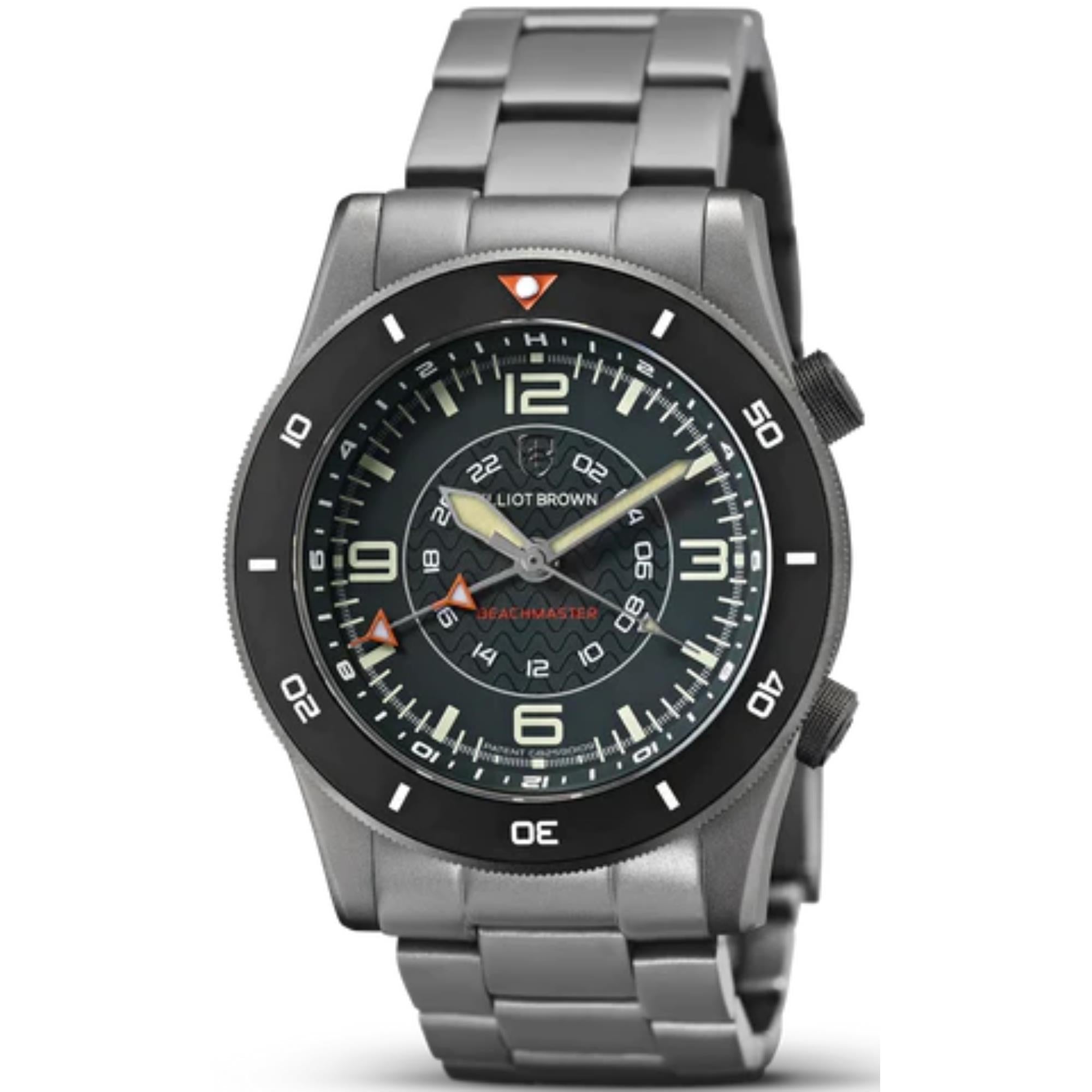 Elliot Brown Beachmaster NIVO Grey Dial Stainless Steel Strap Men’s Watch 0H0-623-B13
