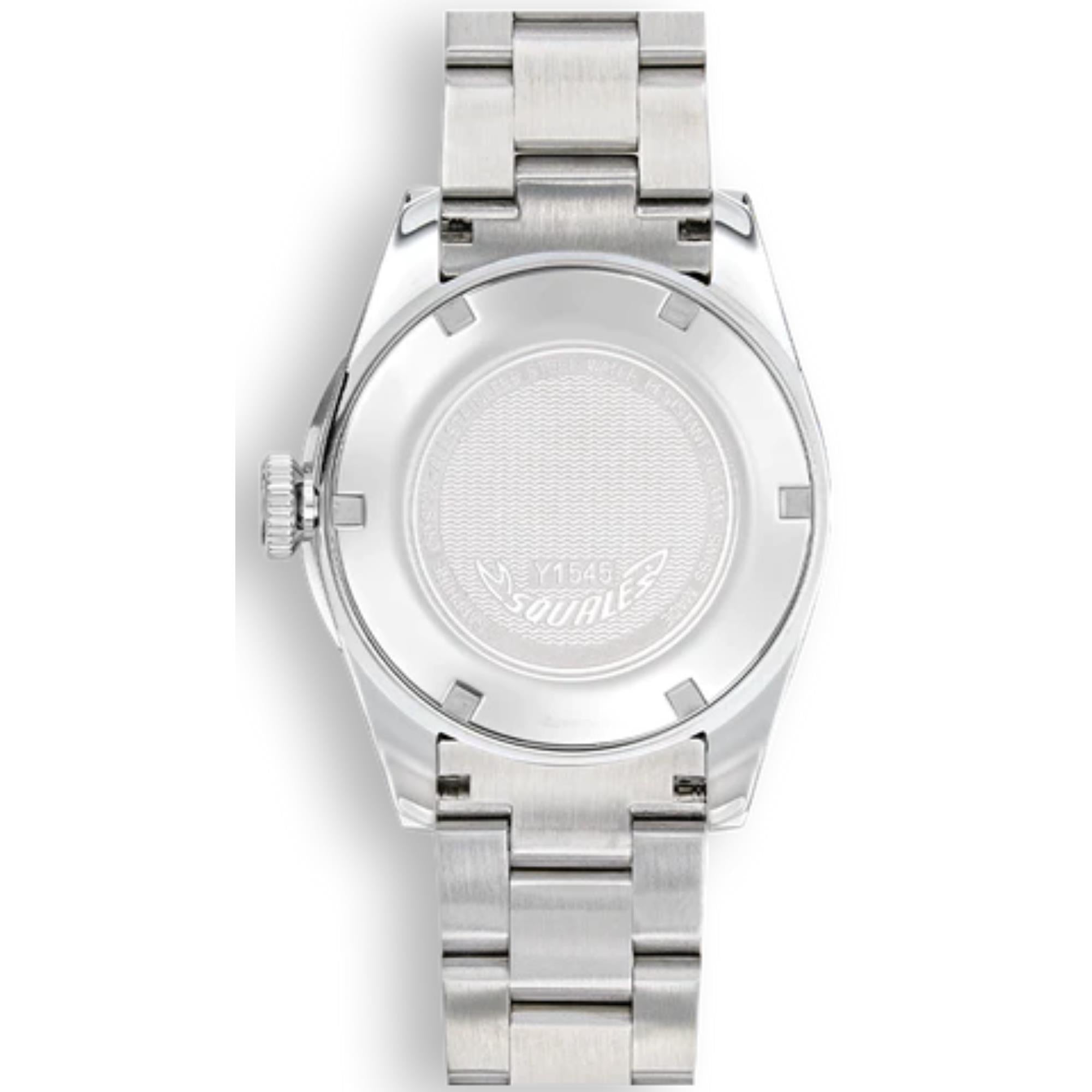 Squale 1545 Automatic Grey Dial Steel Strap Men’s Watch 1545GG.AC
