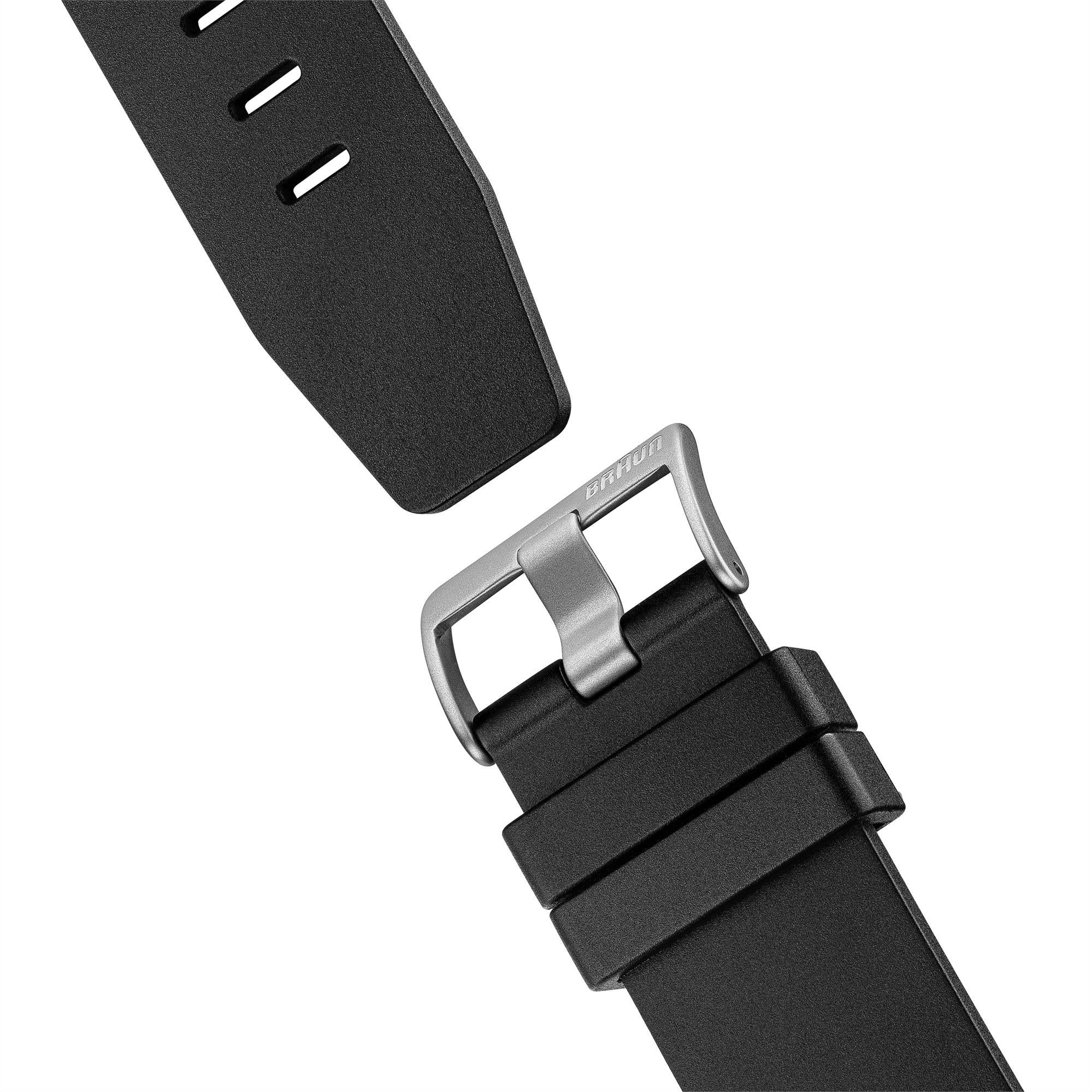 Braun Prestige Automatic Black Dial Black Rubber Strap Men’s Watch BN0278BKBKG