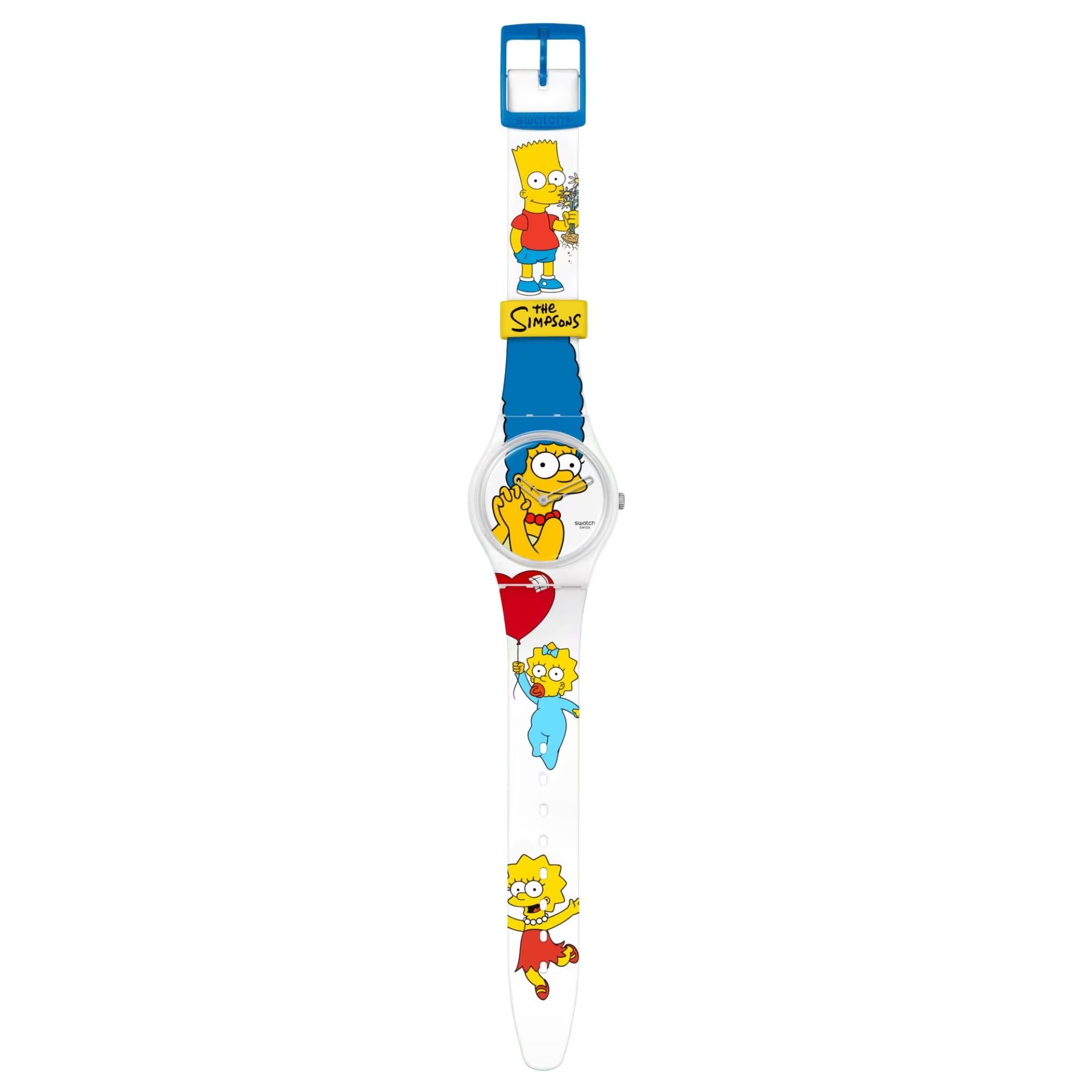 Swatch BEST. MOM. EVER The Simpsons Collection Ladies Watch SO28Z116