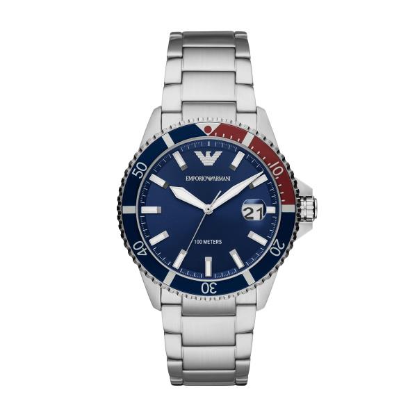 Emporio Armani Diver Quartz Blue Dial Men's Watch AR11339