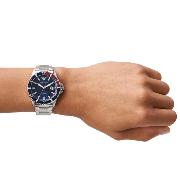 Emporio Armani Diver Quartz Blue Dial Men's Watch AR11339