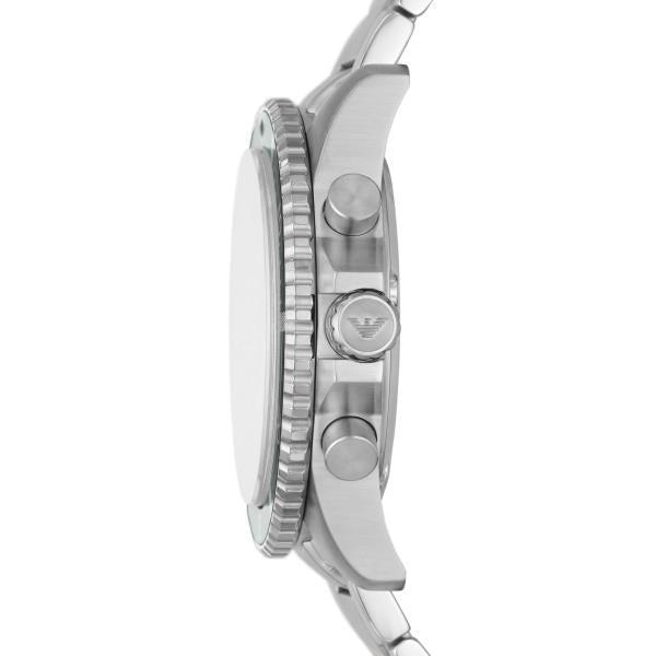 Emporio Armani Diver Chronograph Quartz Green Dial Men's Watch AR11500