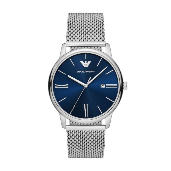 Emporio Armani Quartz Blue Dial Steel Strap Men’s Watch AR11571