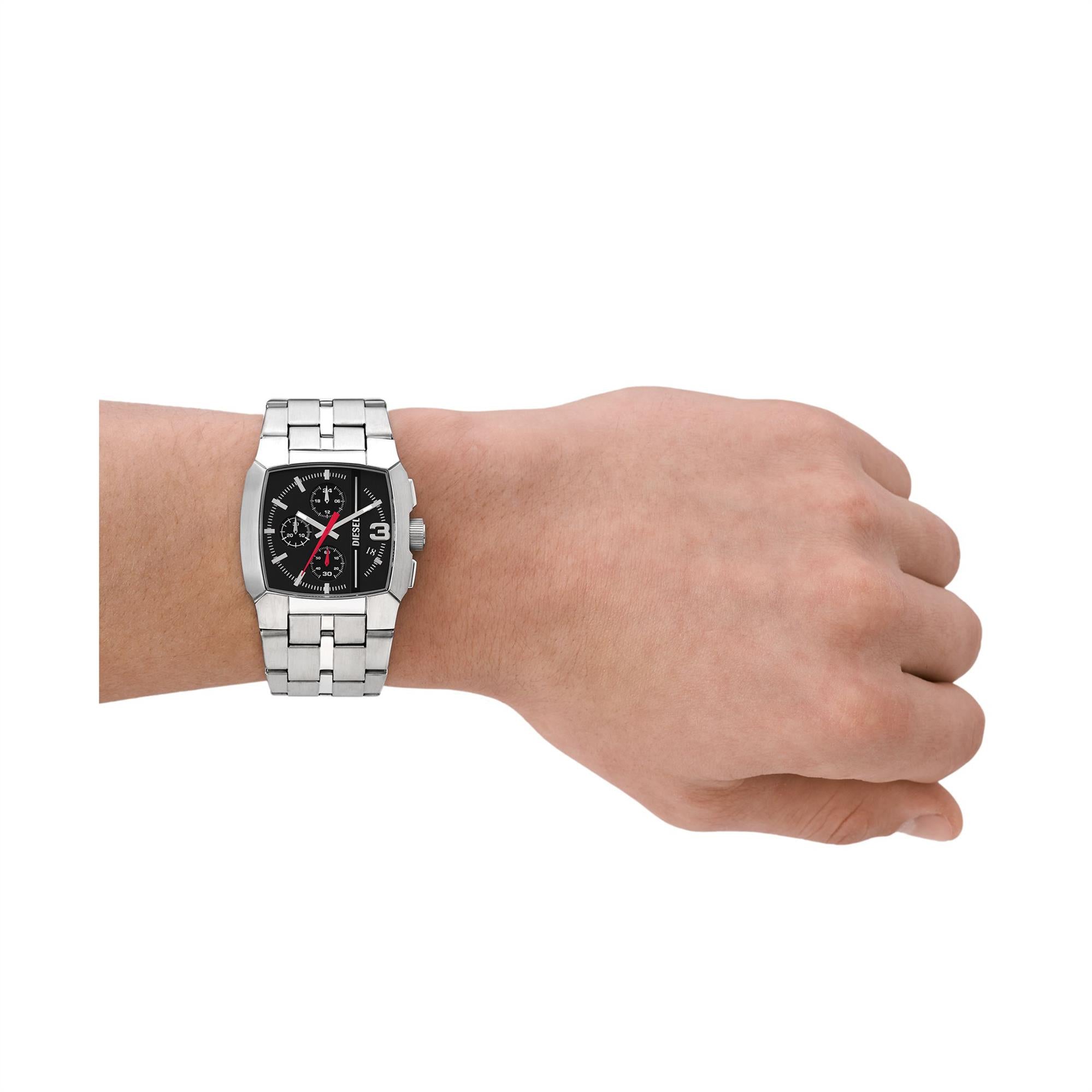 Diesel Cliffhanger Chronograph Stainless Steel Bracelet Black Dial Men's Watch DZ4661