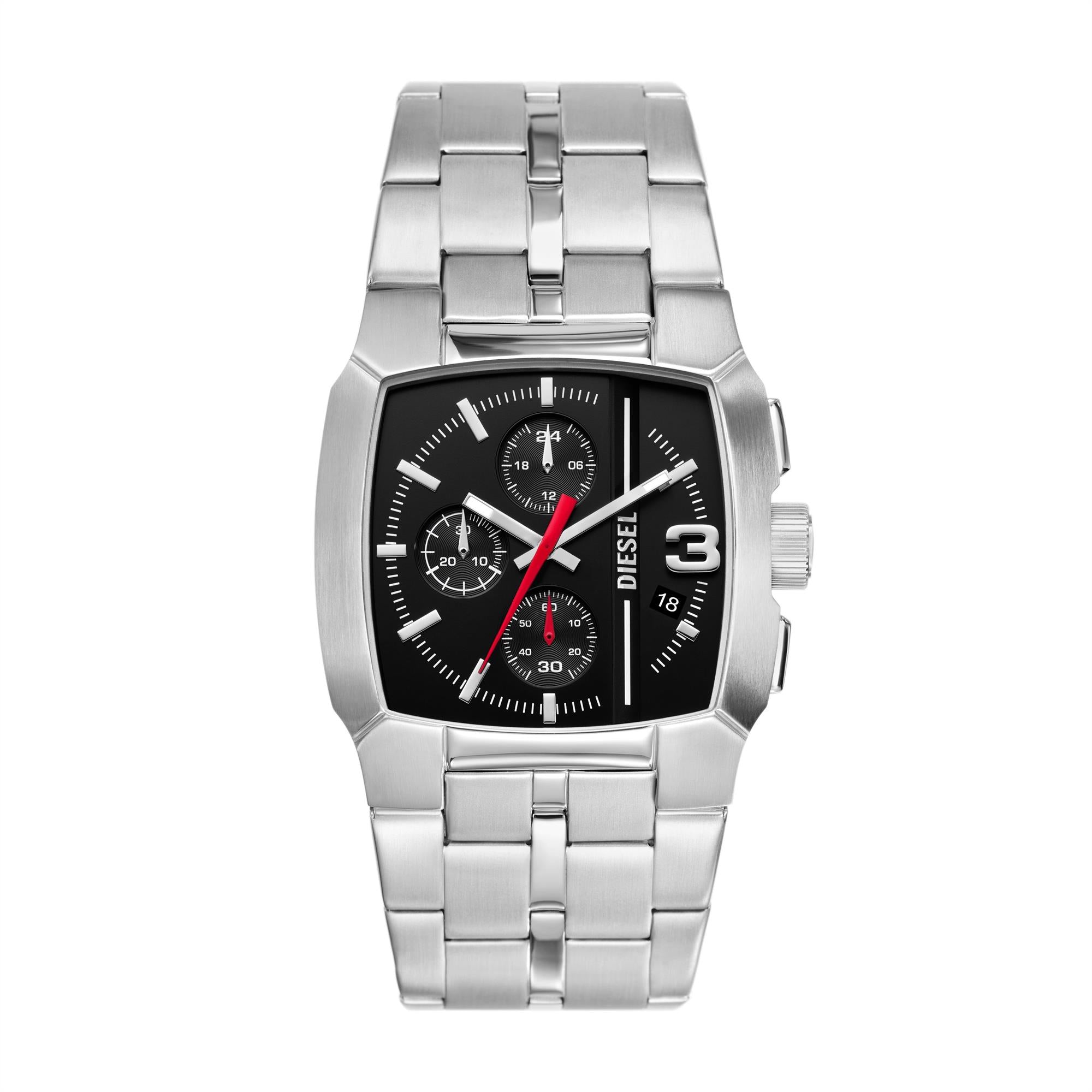 Diesel Cliffhanger Chronograph Stainless Steel Bracelet Black Dial Men's Watch DZ4661