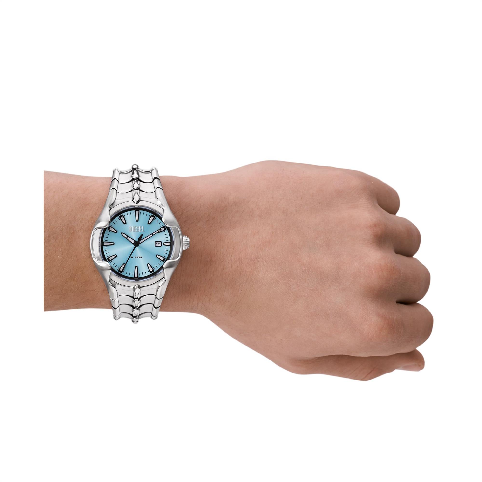 Diesel Vert Stainless Steel Strap Blue Dial Men's Watch DZ2200