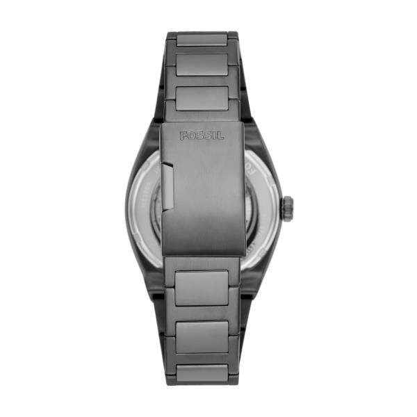 Fossil Everett Automatic Smoke Stainless Steel Bracelet Grey Dial Men's Watch ME3206