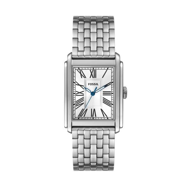 Fossil Carraway Stainless Steel Case Silver Dial Men's Watch FS6008