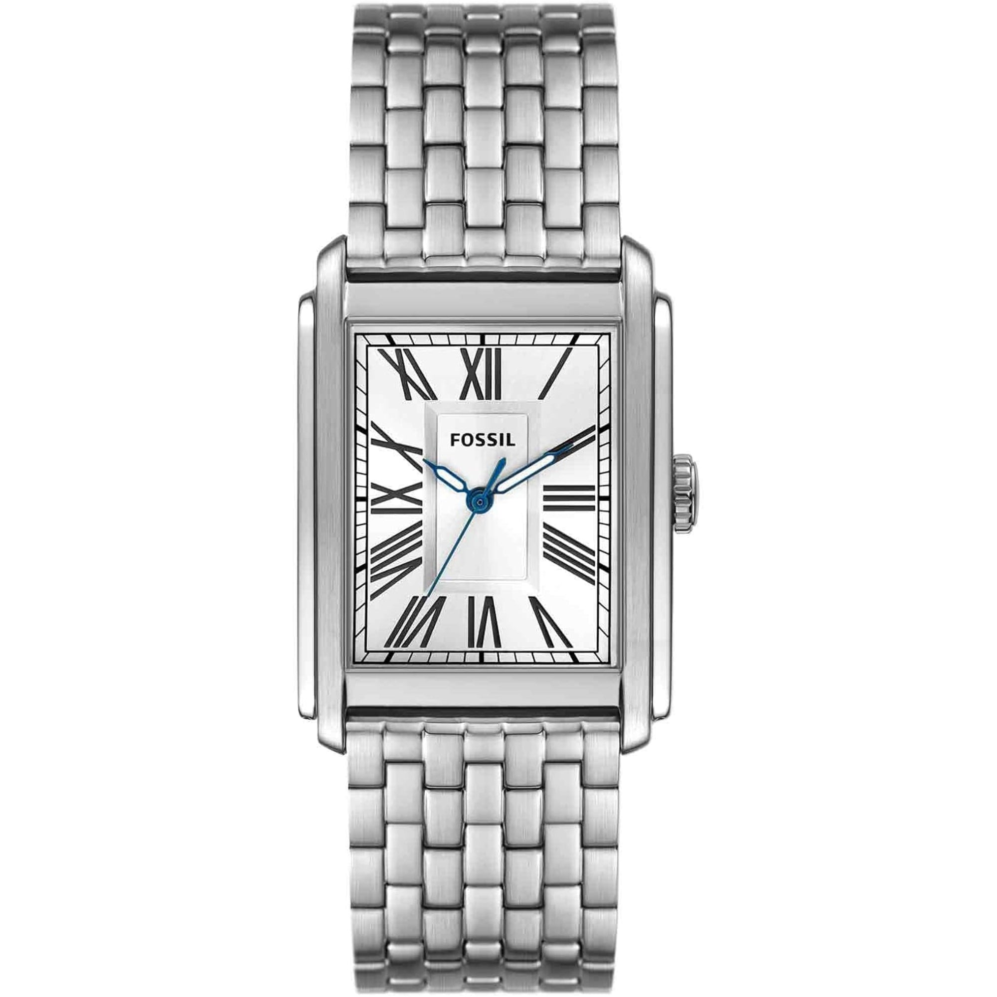 Fossil Carraway Stainless Steel Case Silver Dial Men's Watch FS6008