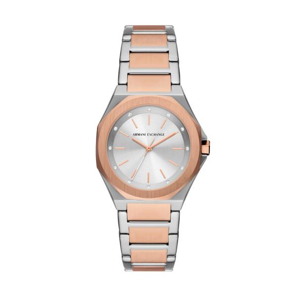 Armani Exchange Andrea Quartz Silver Dial Steel Strap Women's Watch AX4607