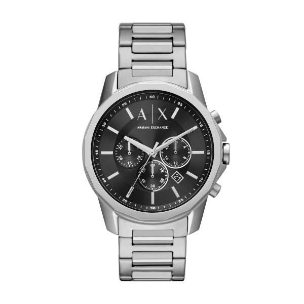 Armani Exchange Chronograph Quartz Black Dial Steel Strap Men’s Watch AX1720