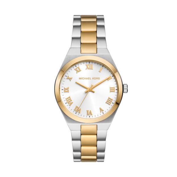 Michael Kors Lennox Stainless Steel Bracelet White Dial Women's Watch MK7464