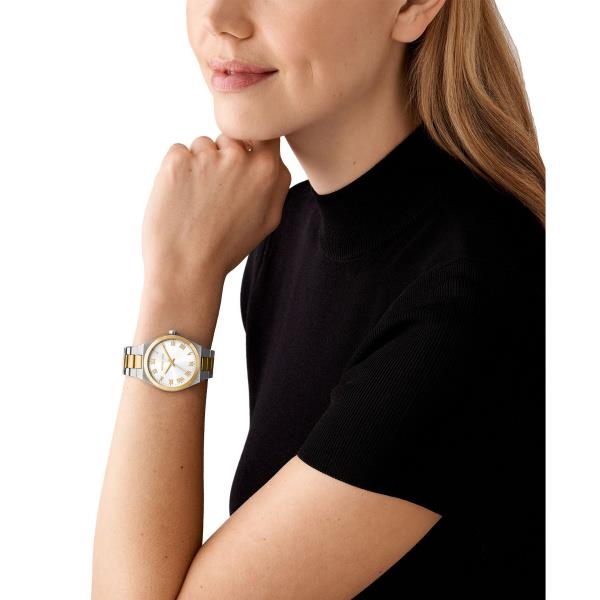 Michael Kors Lennox Stainless Steel Bracelet White Dial Women's Watch MK7464