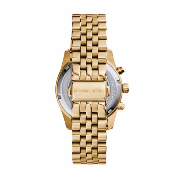 Michael Kors Lexington Gold-Tone Chronograph Gold Dial Women's Watch MK7378