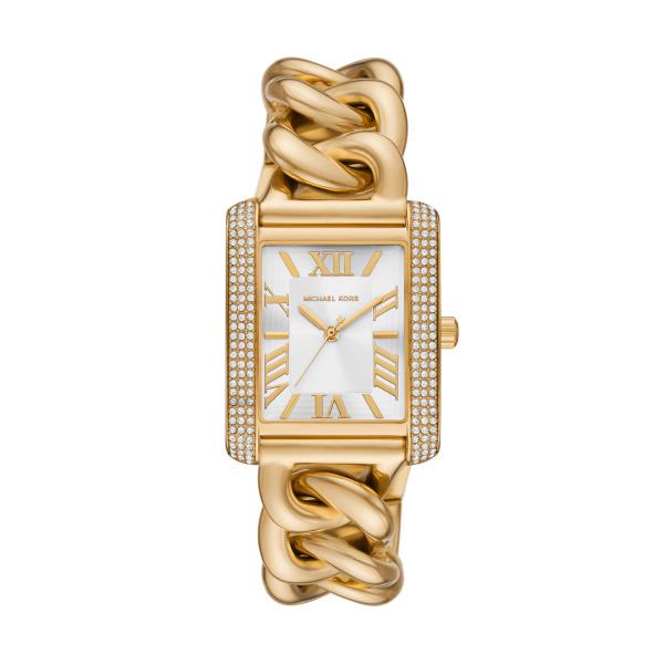 Michael Kors Emery Gold-Tone Stainless Steel Silver Dial Women's Watch MK7300
