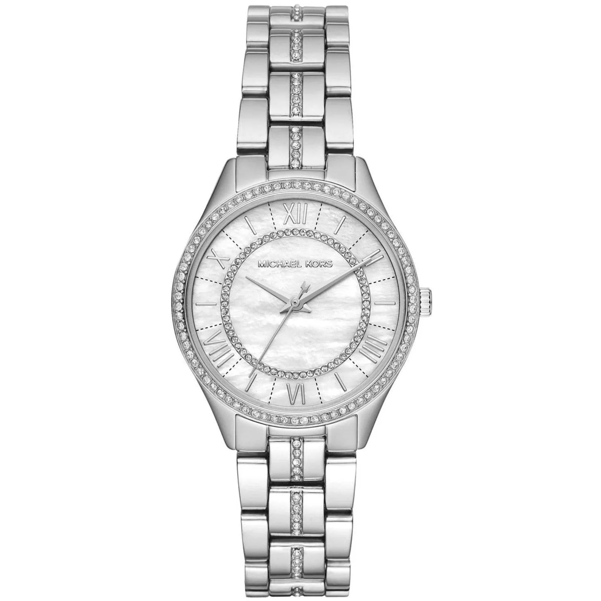 Michael Kors Lauryn Mother-of-Pearl Dial Stainless Steel Bracelet Ladies Watch MK3900