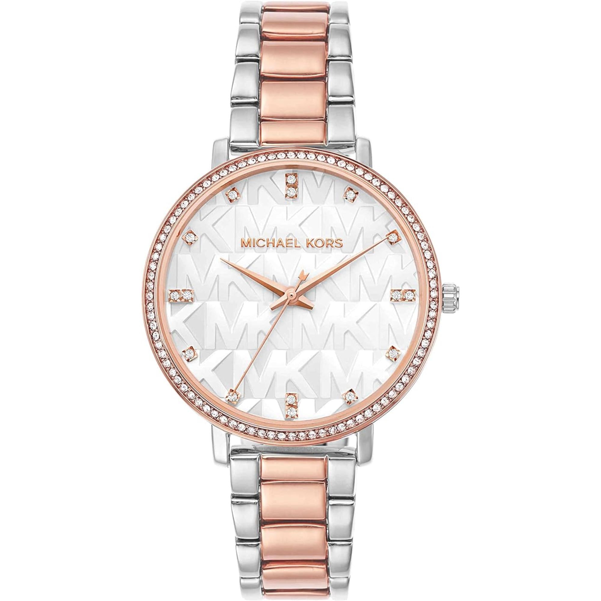 Michael Kors Pyper Stainless Steel White Dial Women's Watch MK4667