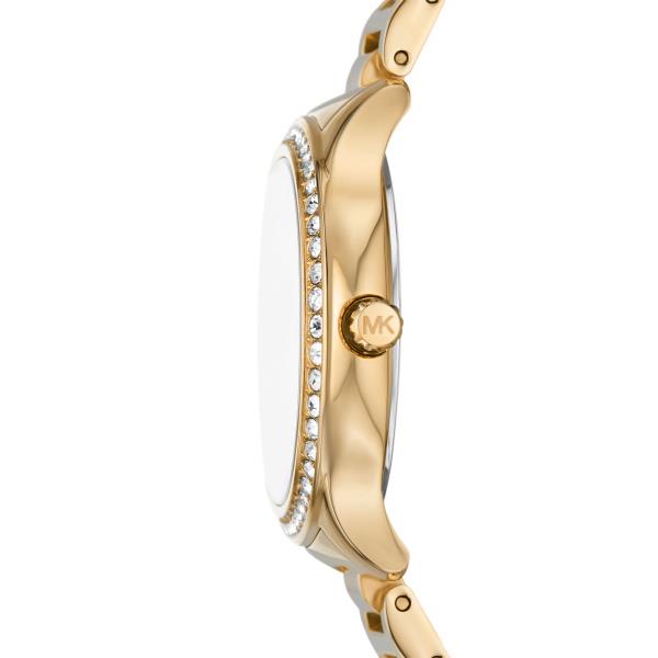 Michael Kors Sage Gold-Tone Stainless Steel White Dial Women's Watch MK4805