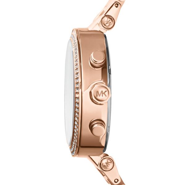 Michael Kors Parker Rose Gold-Tone Chronograph Rose Gold Dial Women's Watch MK5896