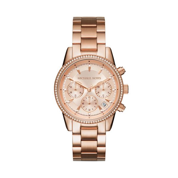 Michael Kors Bryant Rose Gold Chronograph Rose Gold Dial Women's Watch MK6357