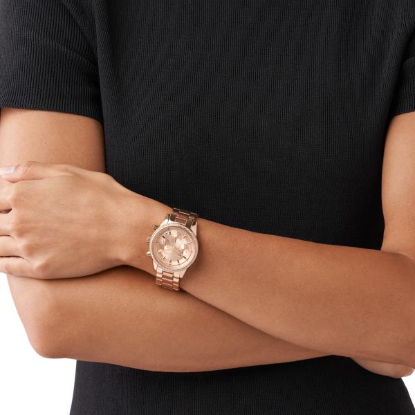 Michael Kors Bryant Rose Gold Chronograph Rose Gold Dial Women's Watch MK6357