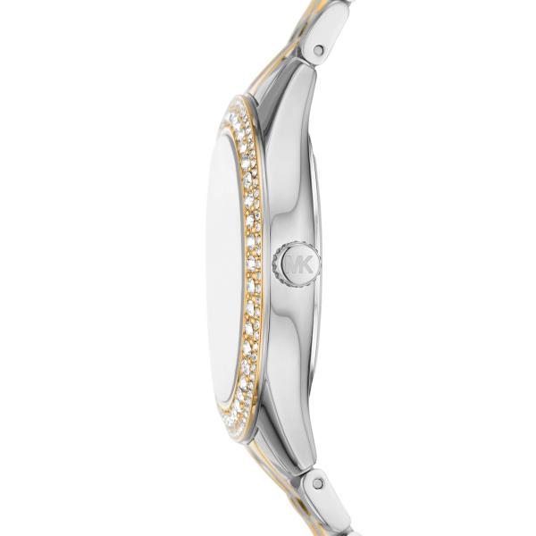 Michael Kors Harlowe Two-Tone Stainless Steel Silver Dial Women's Watch MK4811