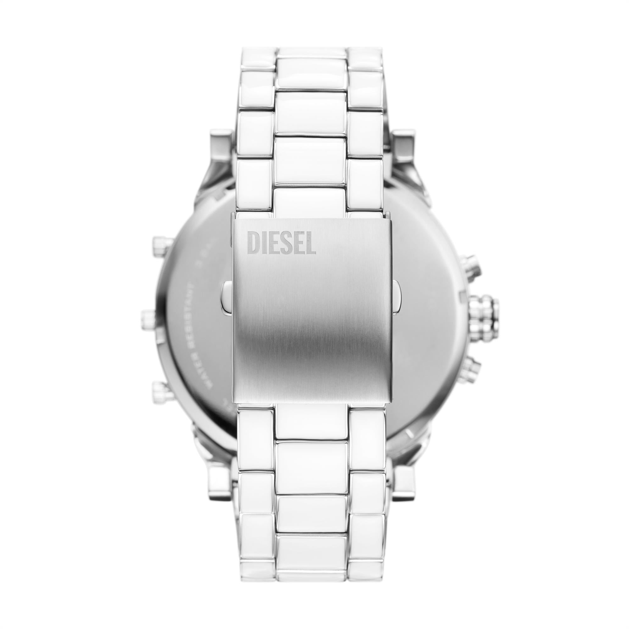 Diesel Mr. Daddy 2.0 Chronograph Stainless Steel Bracelet Silver Dial Men's Watch DZ7481