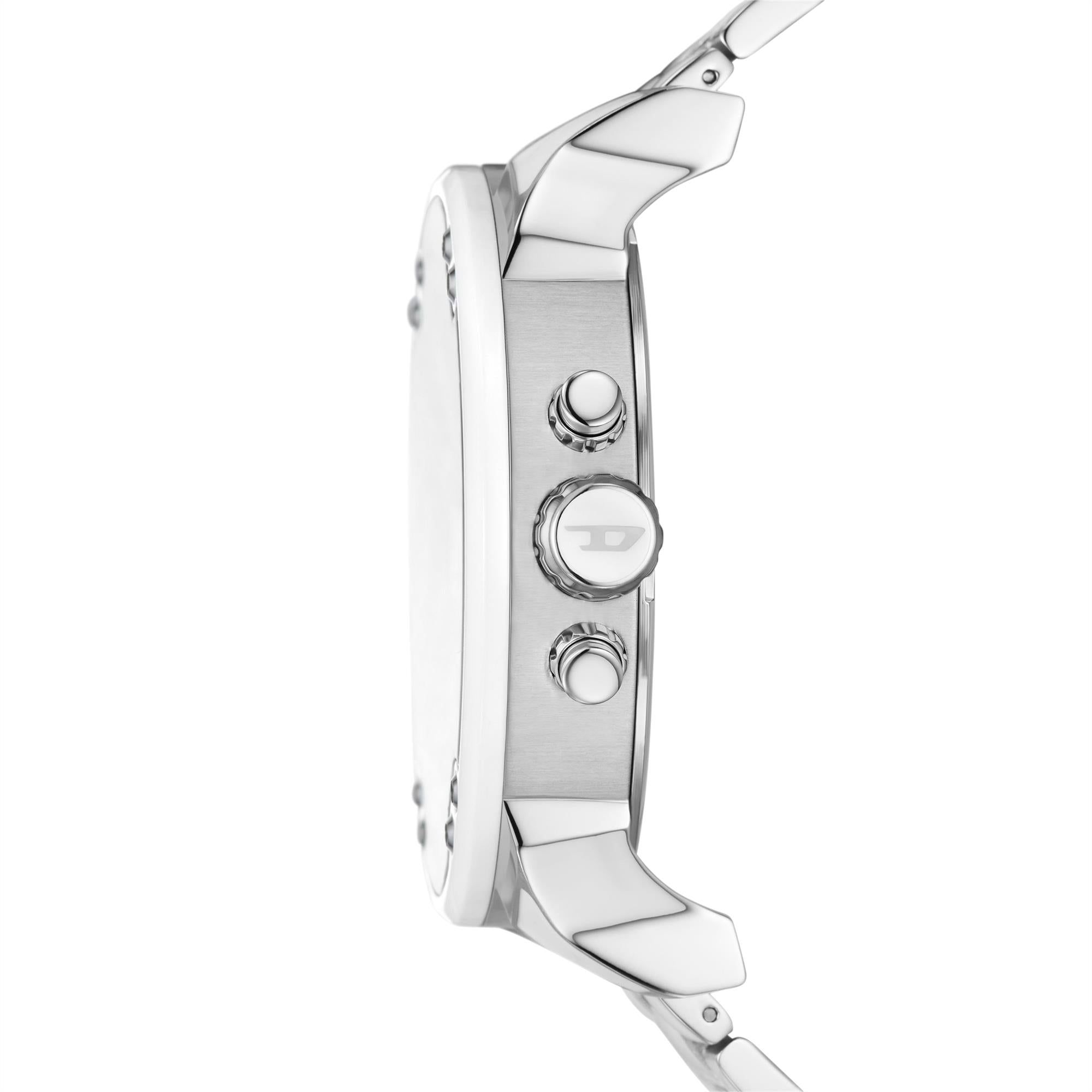 Diesel Mr. Daddy 2.0 Chronograph Stainless Steel Bracelet Silver Dial Men's Watch DZ7481