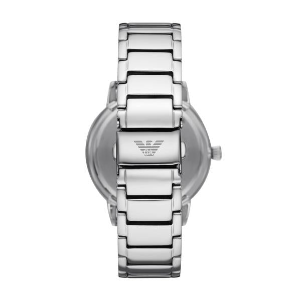 Emporio Armani Ruggero Quartz Black Dial Stainless Steel Strap Men's Watch AR11310