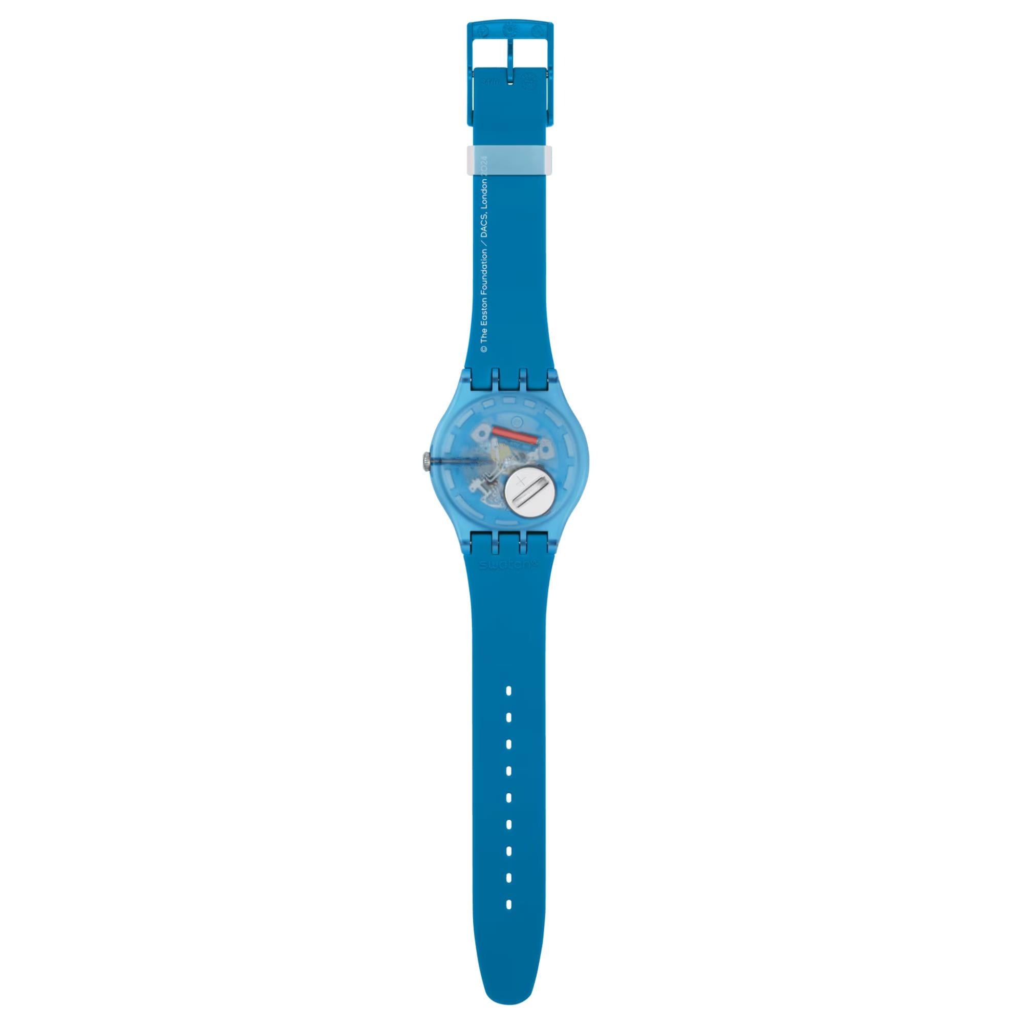 Swatch x Tate Bourgeois's Spirals Silicone Strap Unisex Watch SUOZ364C