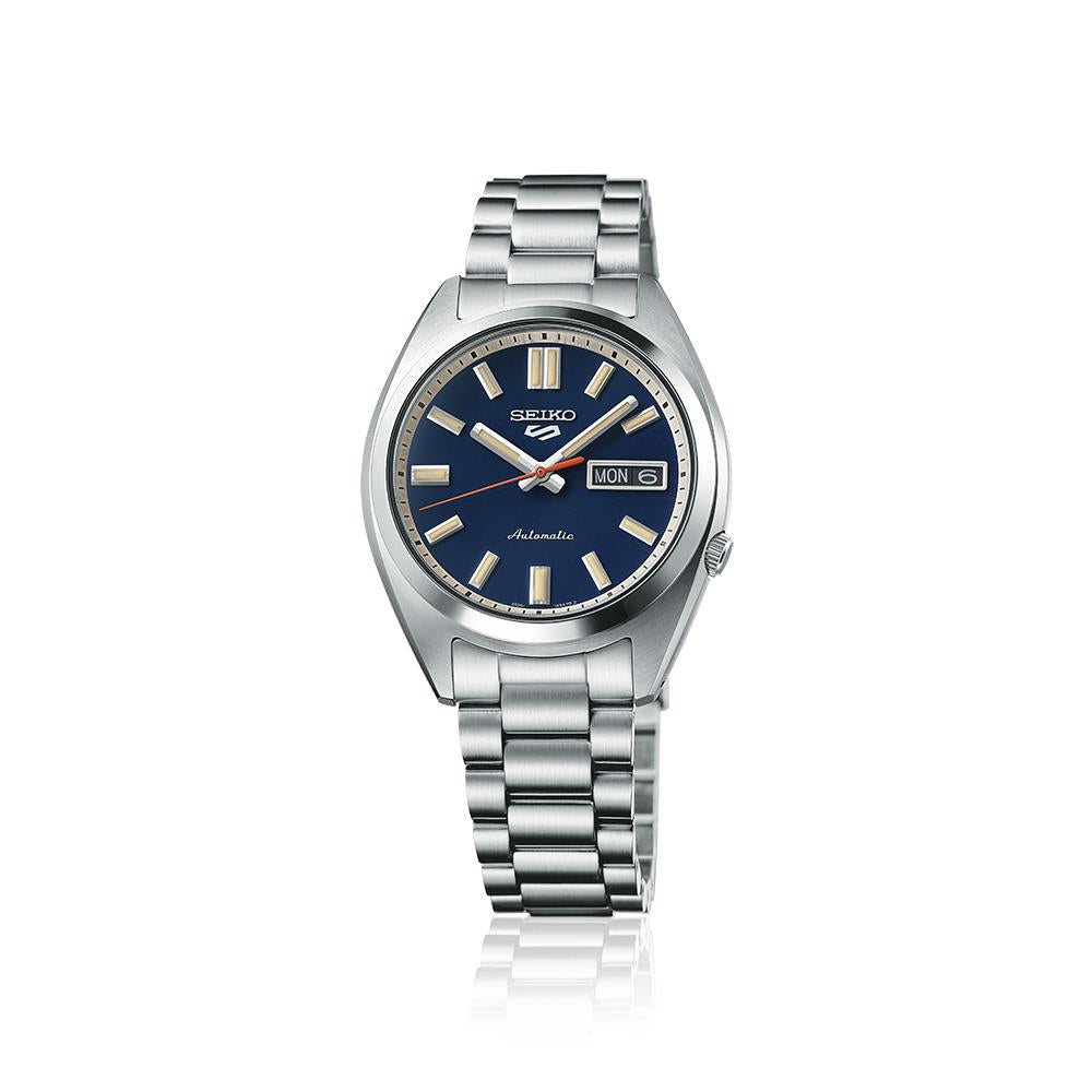 Seiko 5 Sports SNXS Classic ‘Rinse Blue’ Blue Dial Steel Bracelet Men's Watch SRPK87K1
