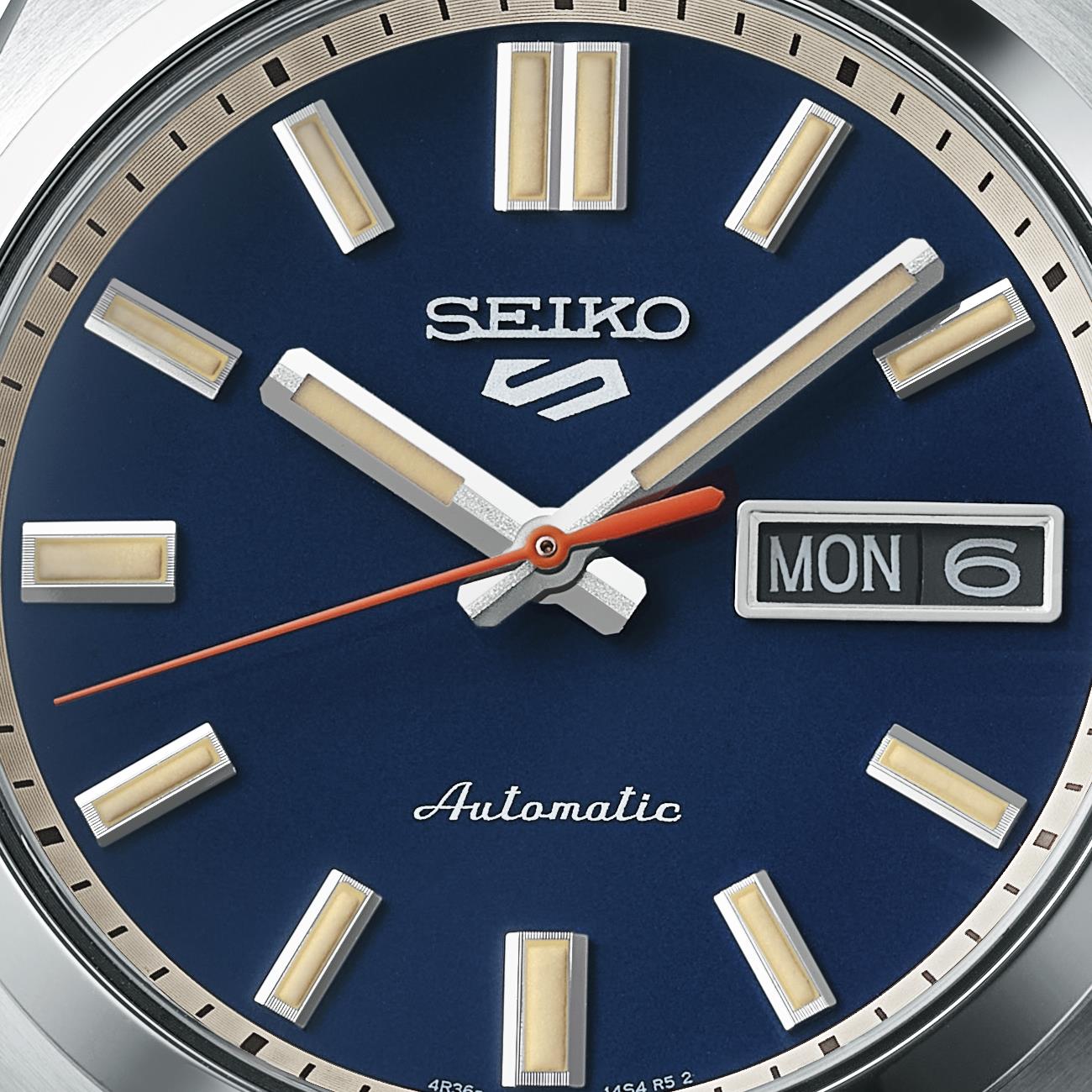 Seiko 5 Sports SNXS Classic ‘Rinse Blue’ Blue Dial Steel Bracelet Men's Watch SRPK87K1