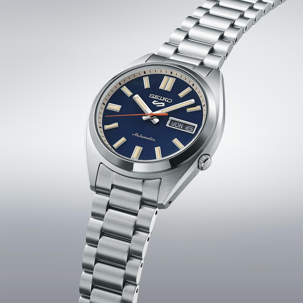 Seiko 5 Sports SNXS Classic ‘Rinse Blue’ Blue Dial Steel Bracelet Men's Watch SRPK87K1