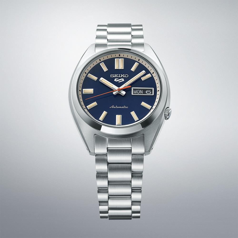 Seiko 5 Sports SNXS Classic ‘Rinse Blue’ Blue Dial Steel Bracelet Men's Watch SRPK87K1