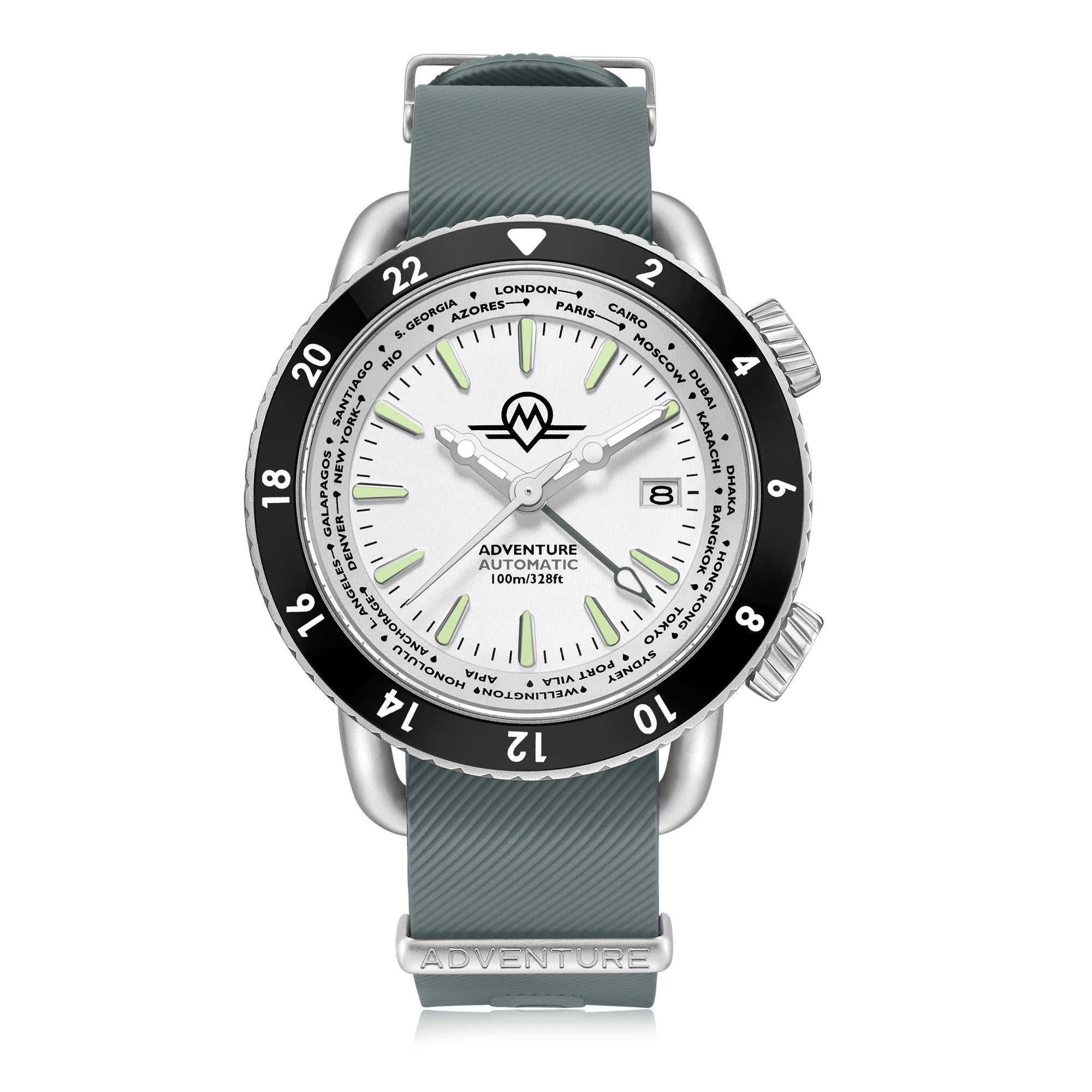 Monro Adventure Arctic White Dial Automatic Men's Watch MA-6
