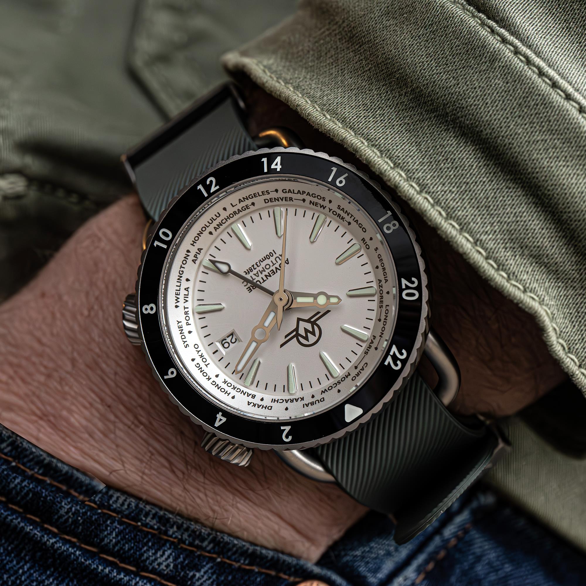 Monro Adventure Arctic White Dial Automatic Men's Watch MA-6