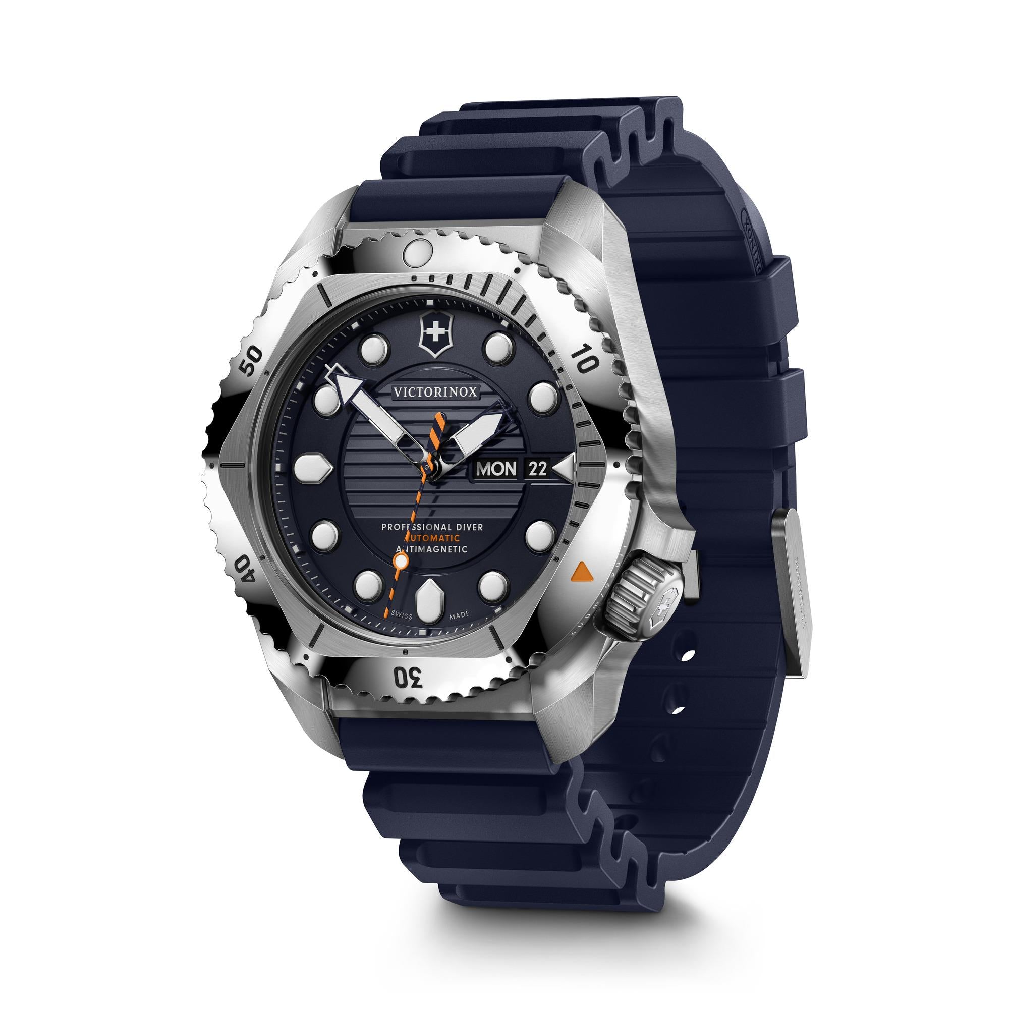 Victorinox Dive Pro Automatic Blue Dial Rubber Strap Men’s Watch 241995