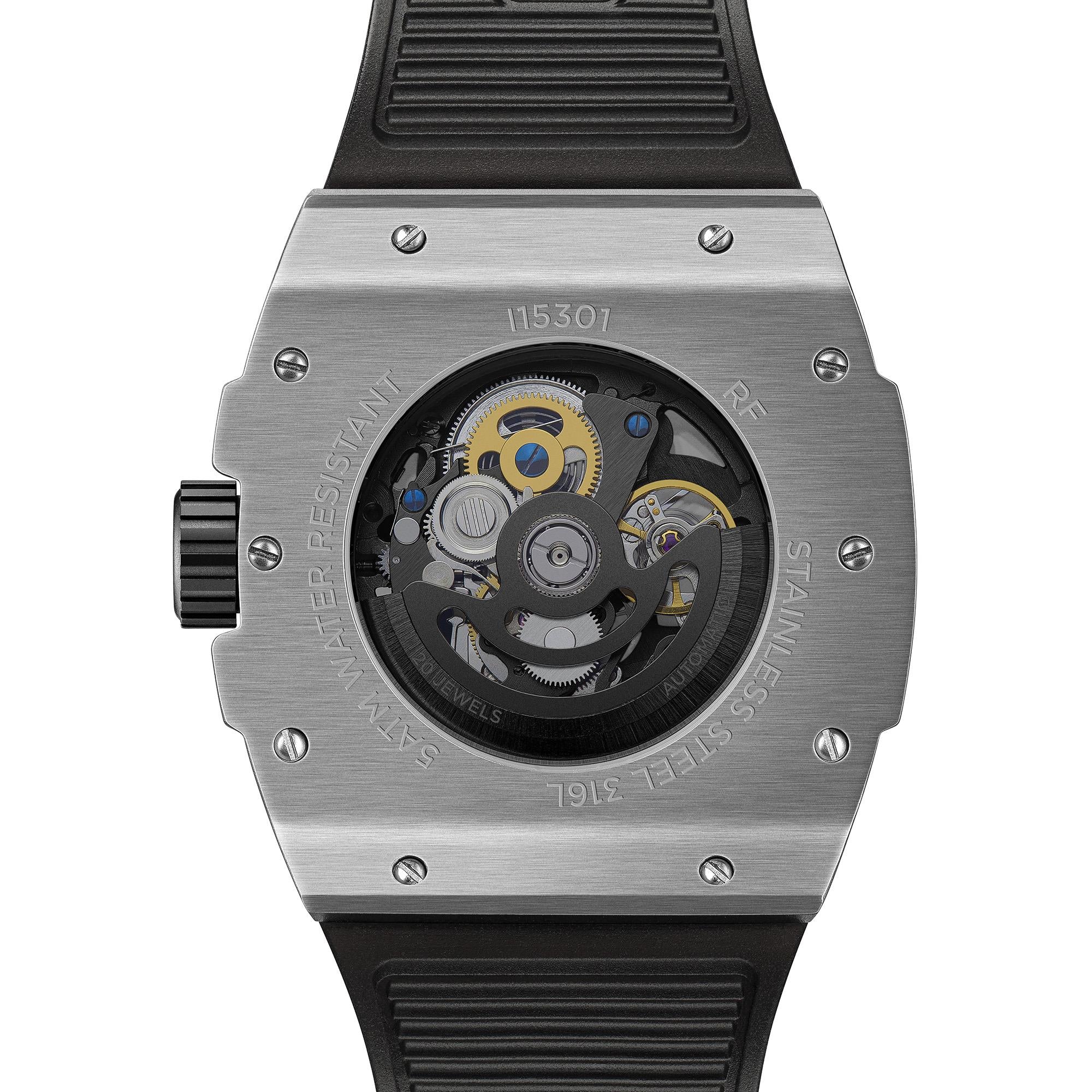 Ingersoll 1892 The Play Automatic Men's Watch with Black Skeleton Dial and Black PU Strap  - I15301