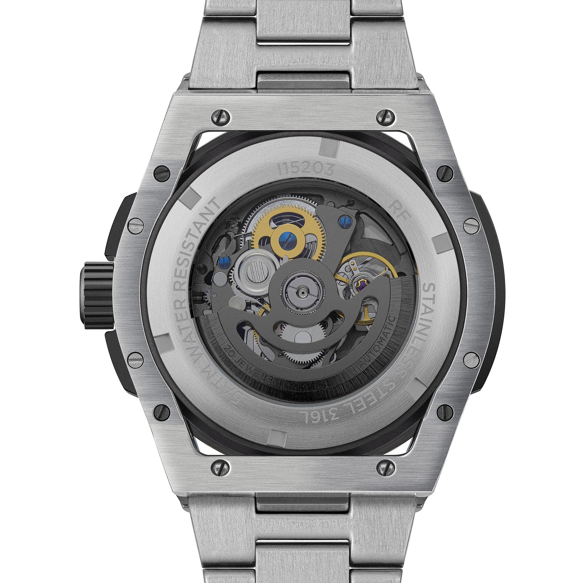 Ingersoll 1892 The Springfield Automatic Men's Watch with Black Dial and Stainless Steel Bracelet - I15203
