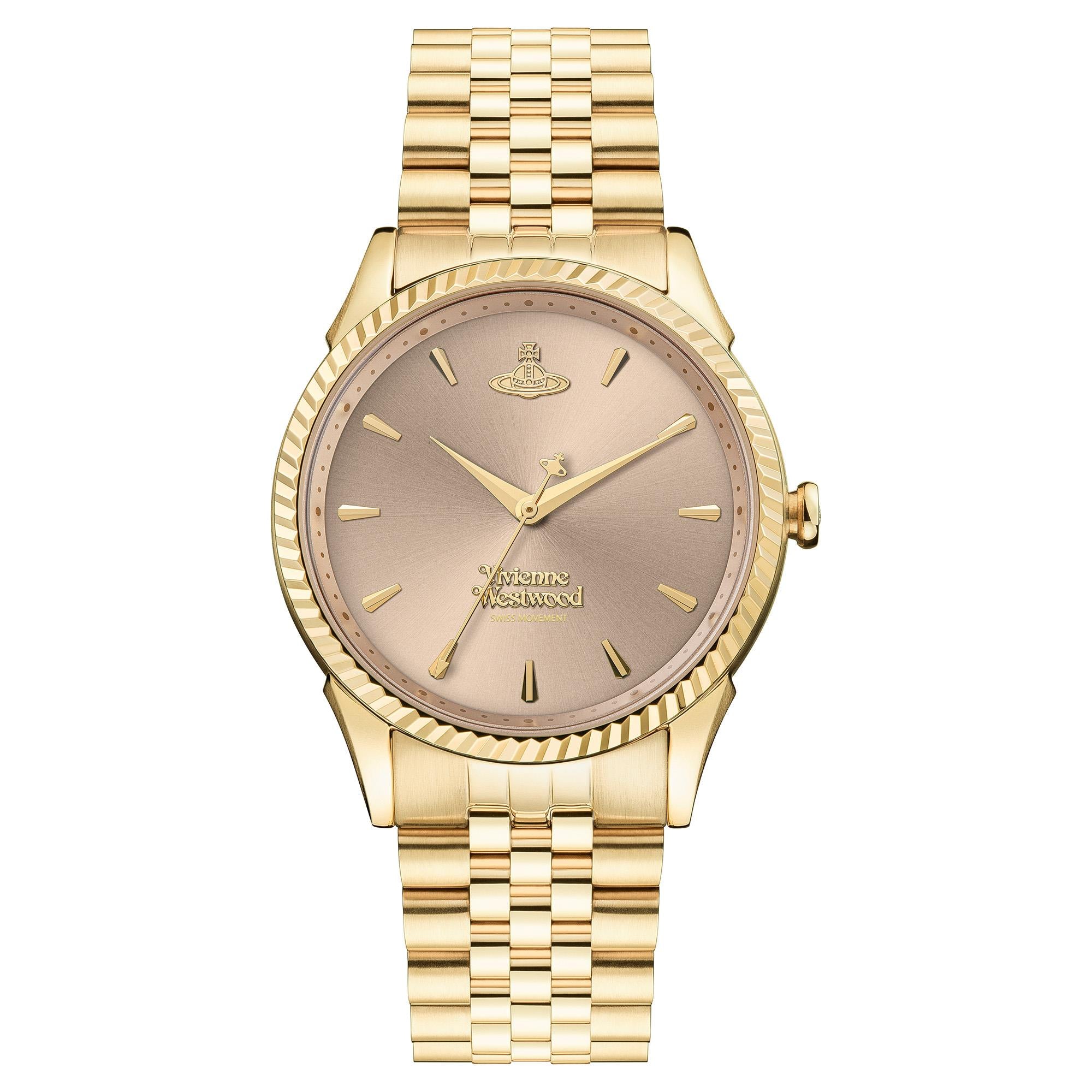 Vivienne Westwood Seymour Quartz Pink Dial Steel Strap Ladies Watch VV240PKGD