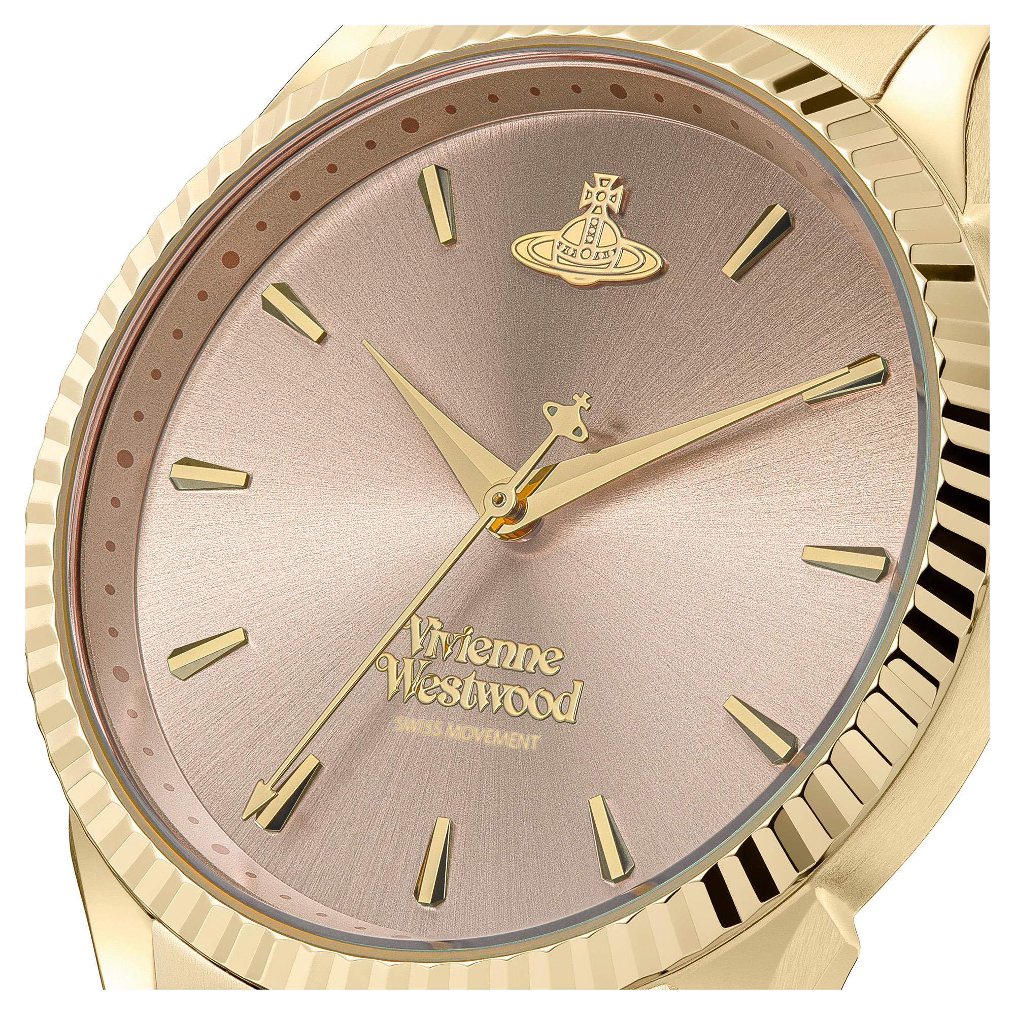 Vivienne Westwood Seymour Quartz Pink Dial Steel Strap Ladies Watch VV240PKGD