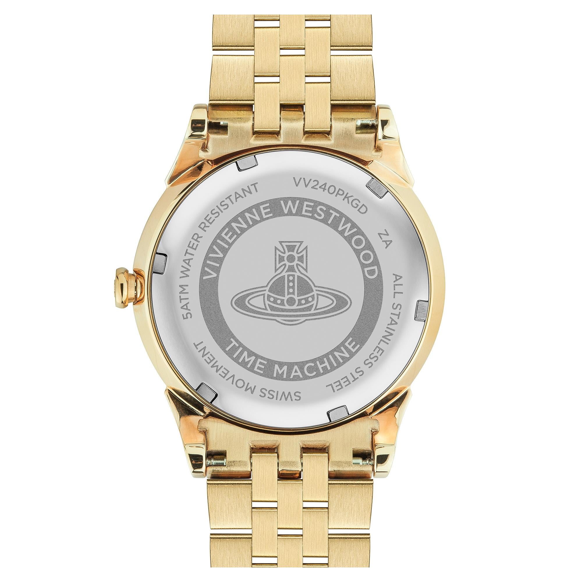 Vivienne Westwood Seymour Quartz Pink Dial Steel Strap Ladies Watch VV240PKGD