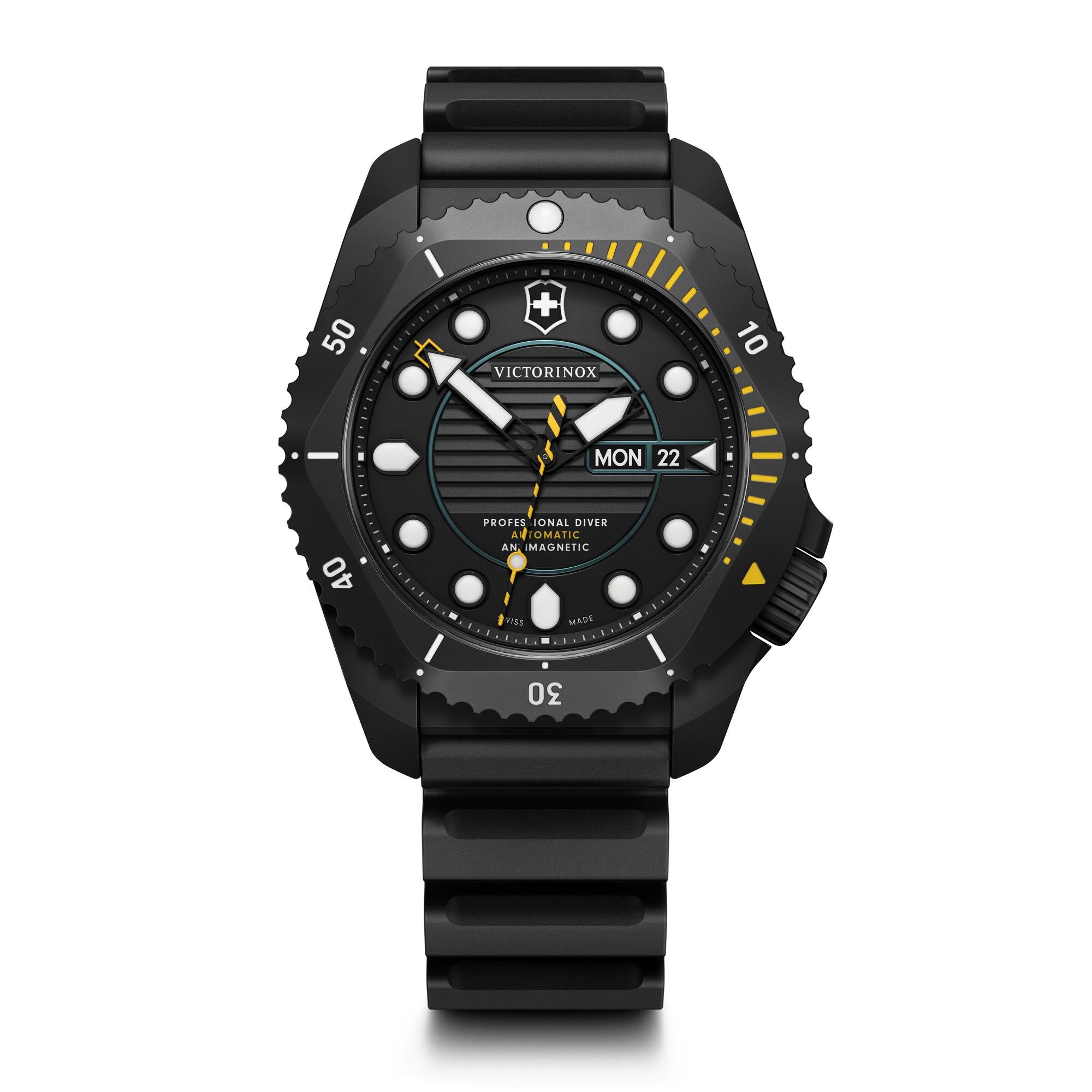 Victorinox Dive Pro Automatic Black Dial Rubber Strap Men’s Watch 241997