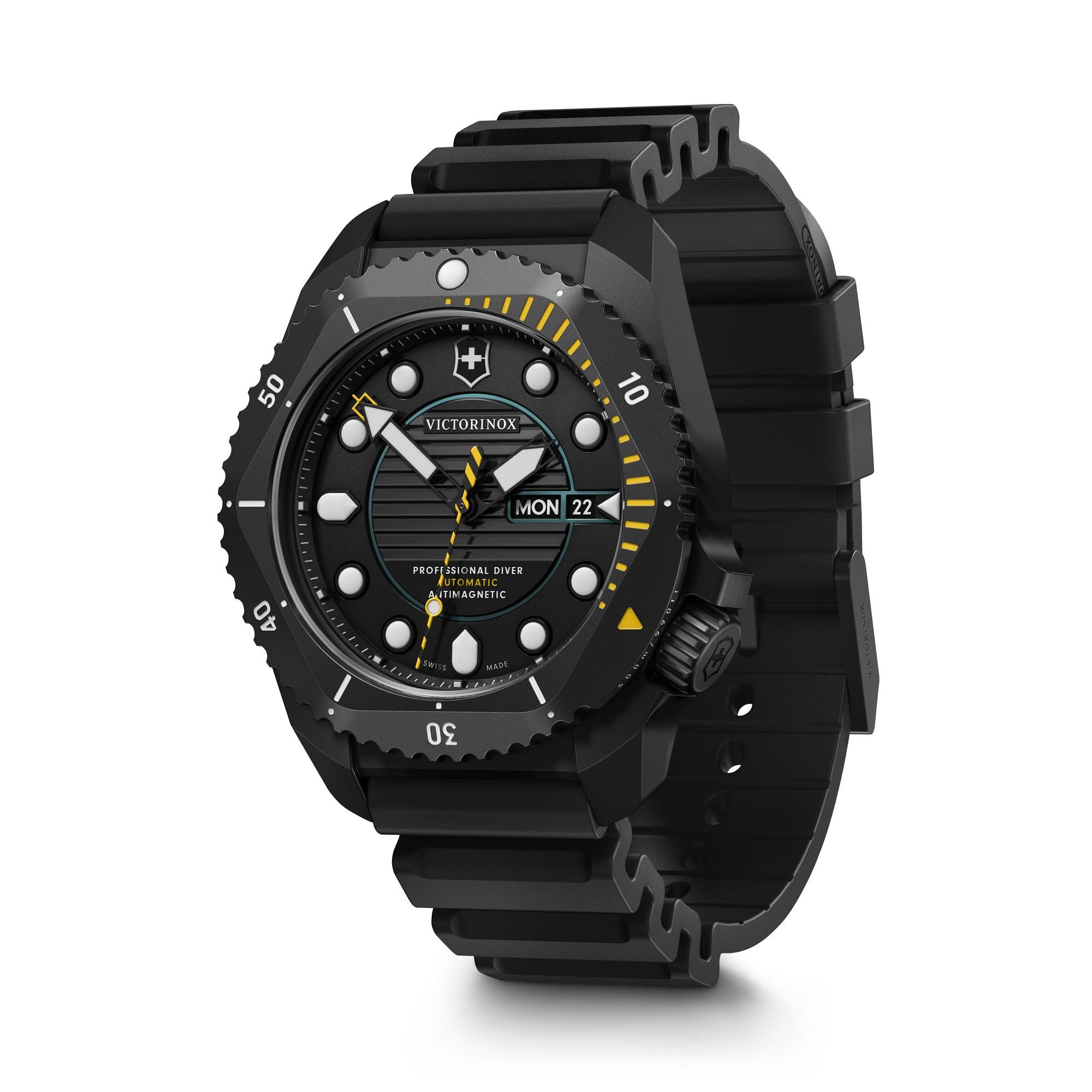 Victorinox Dive Pro Automatic Black Dial Rubber Strap Men’s Watch 241997